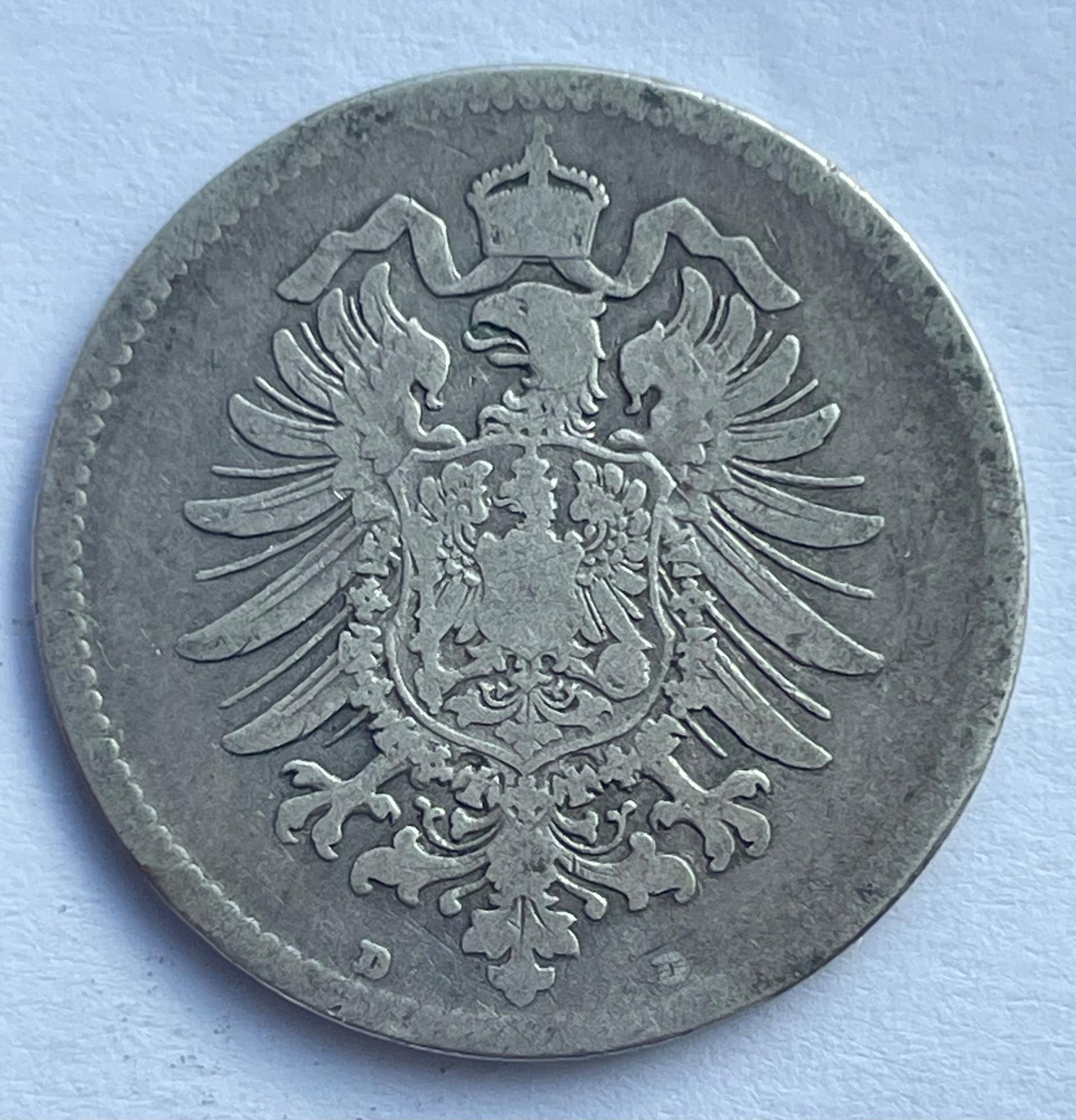 Vokietija 1 M 1874 D