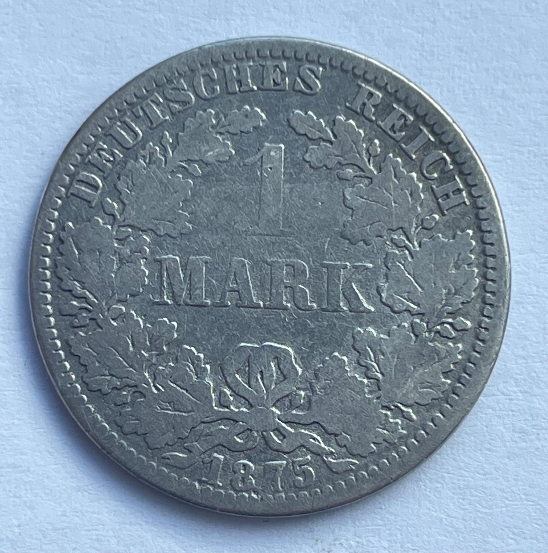 Vokietija 1 M 1875 A