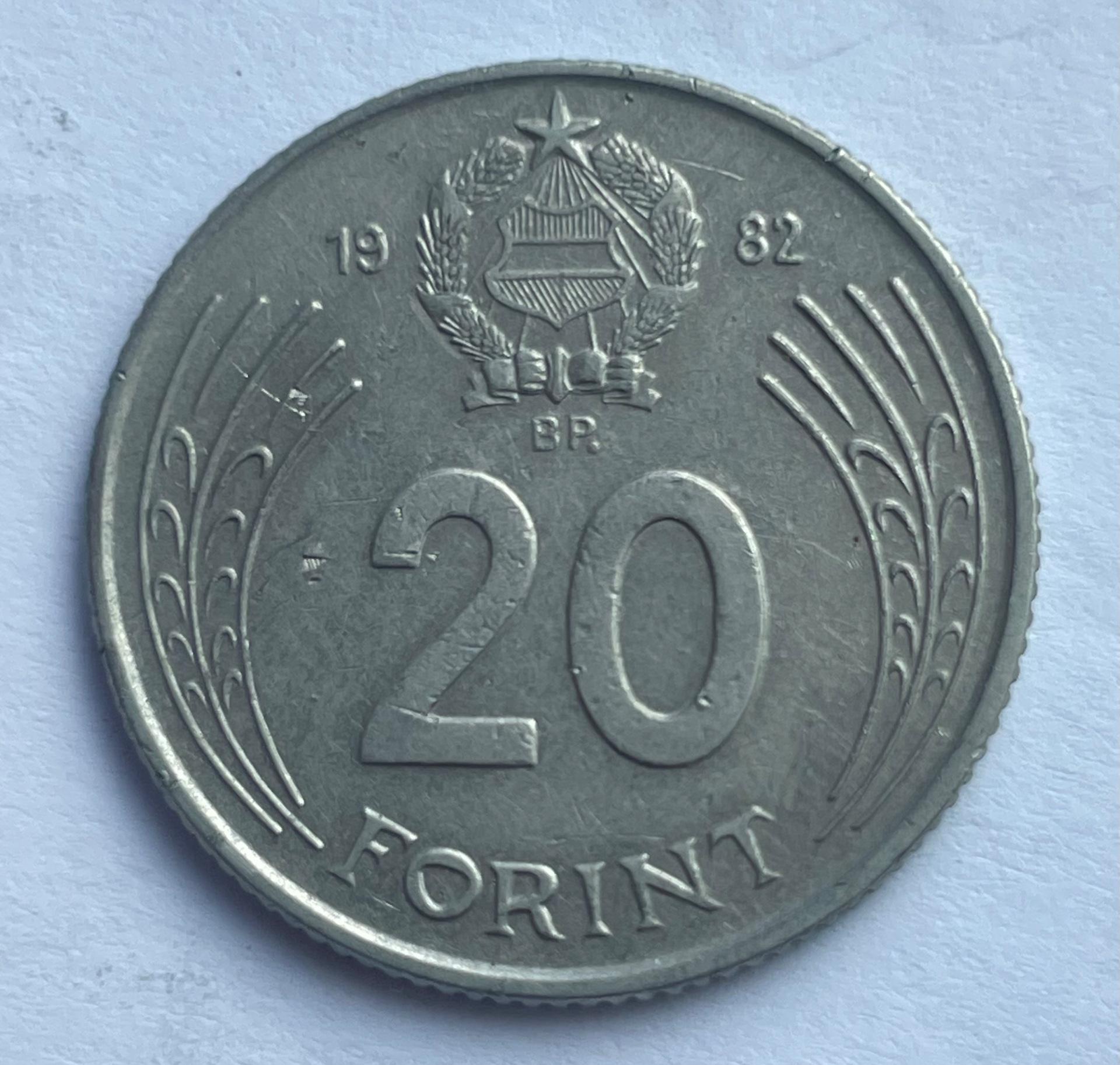 Vengrija 20 forintų 1982