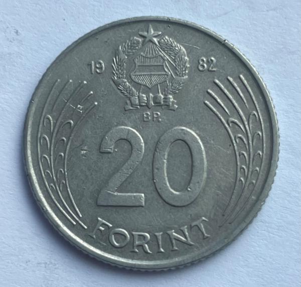 Vengrija 20 forintų 1982
