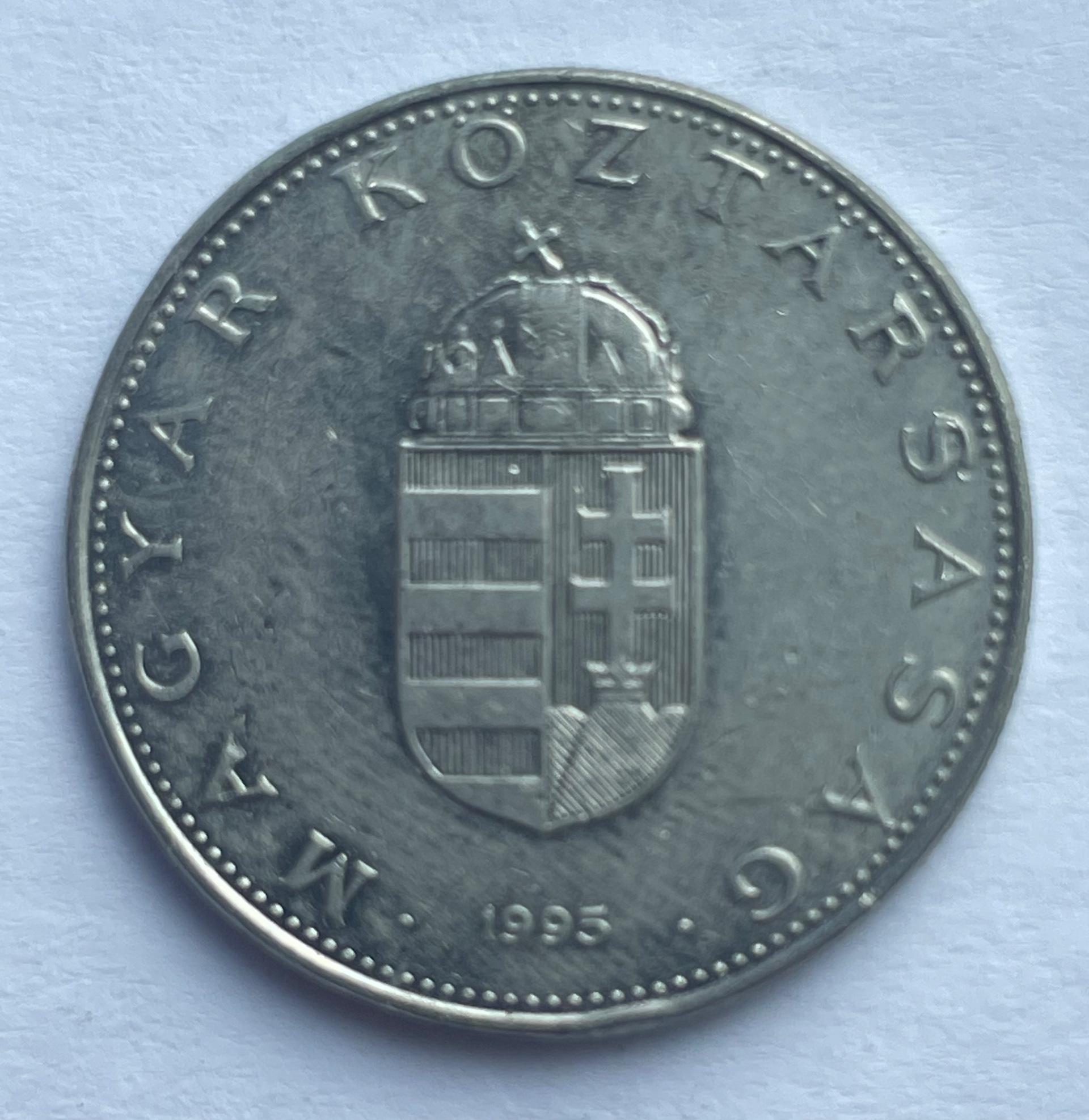 Vengrija 10 forintų 1995