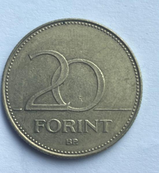 Vengrija 20 forintų 2007