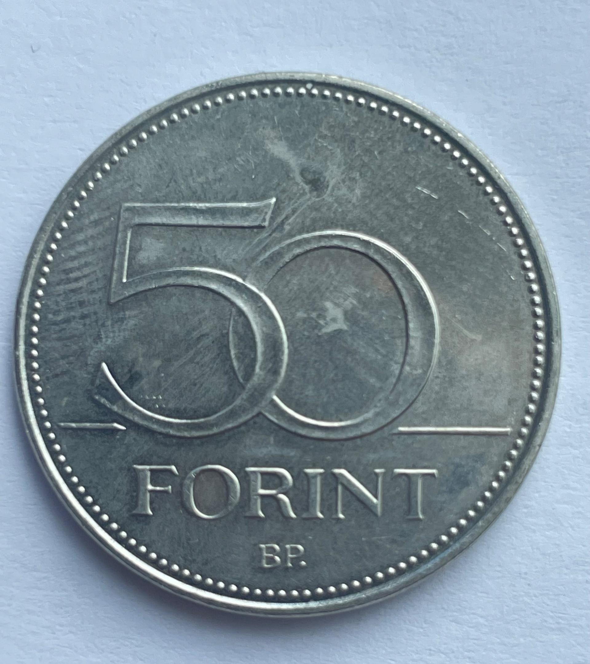 Vengrija 50 forintų 2018 proginė 