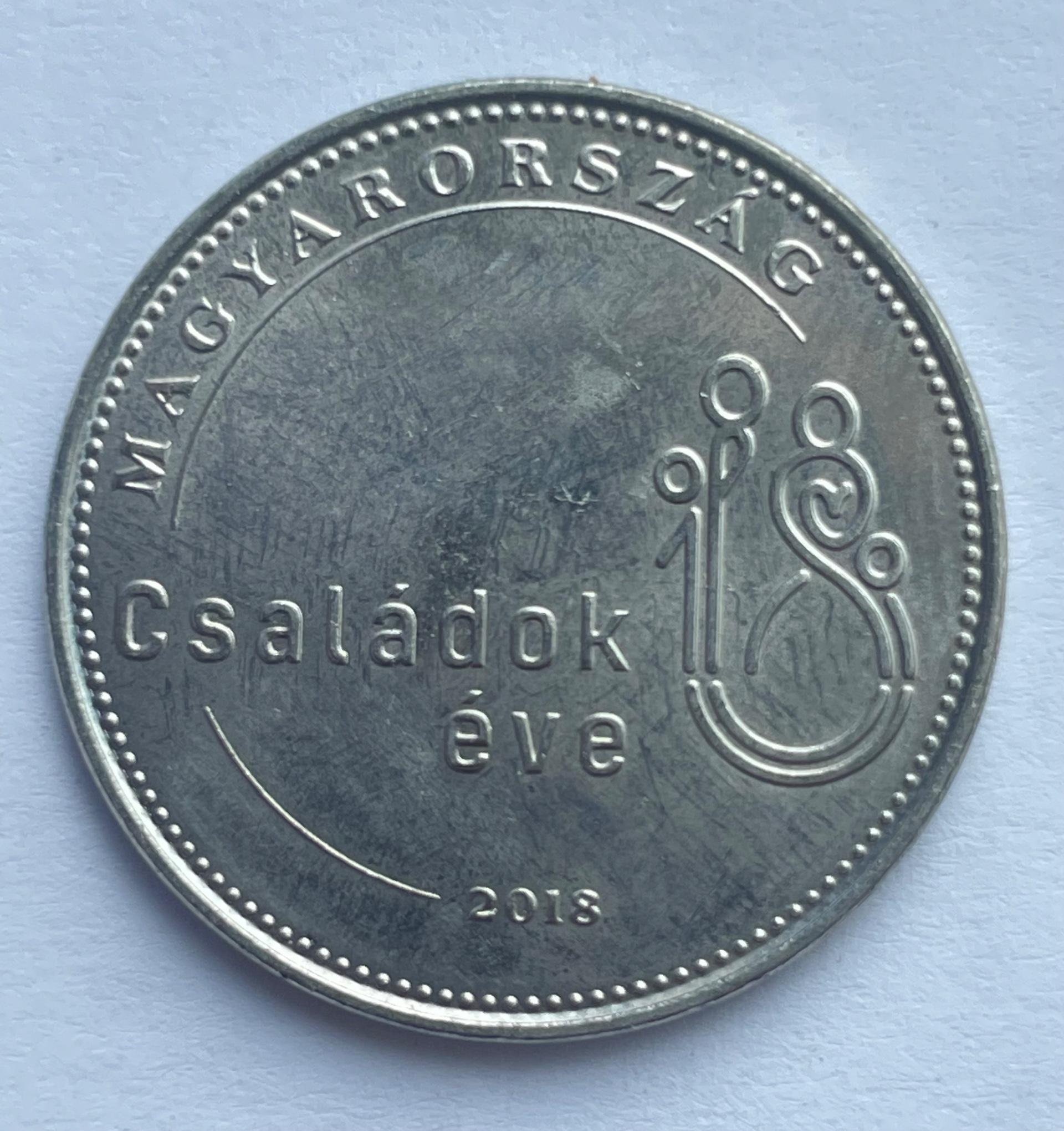 Vengrija 50 forintų 2018 proginė 