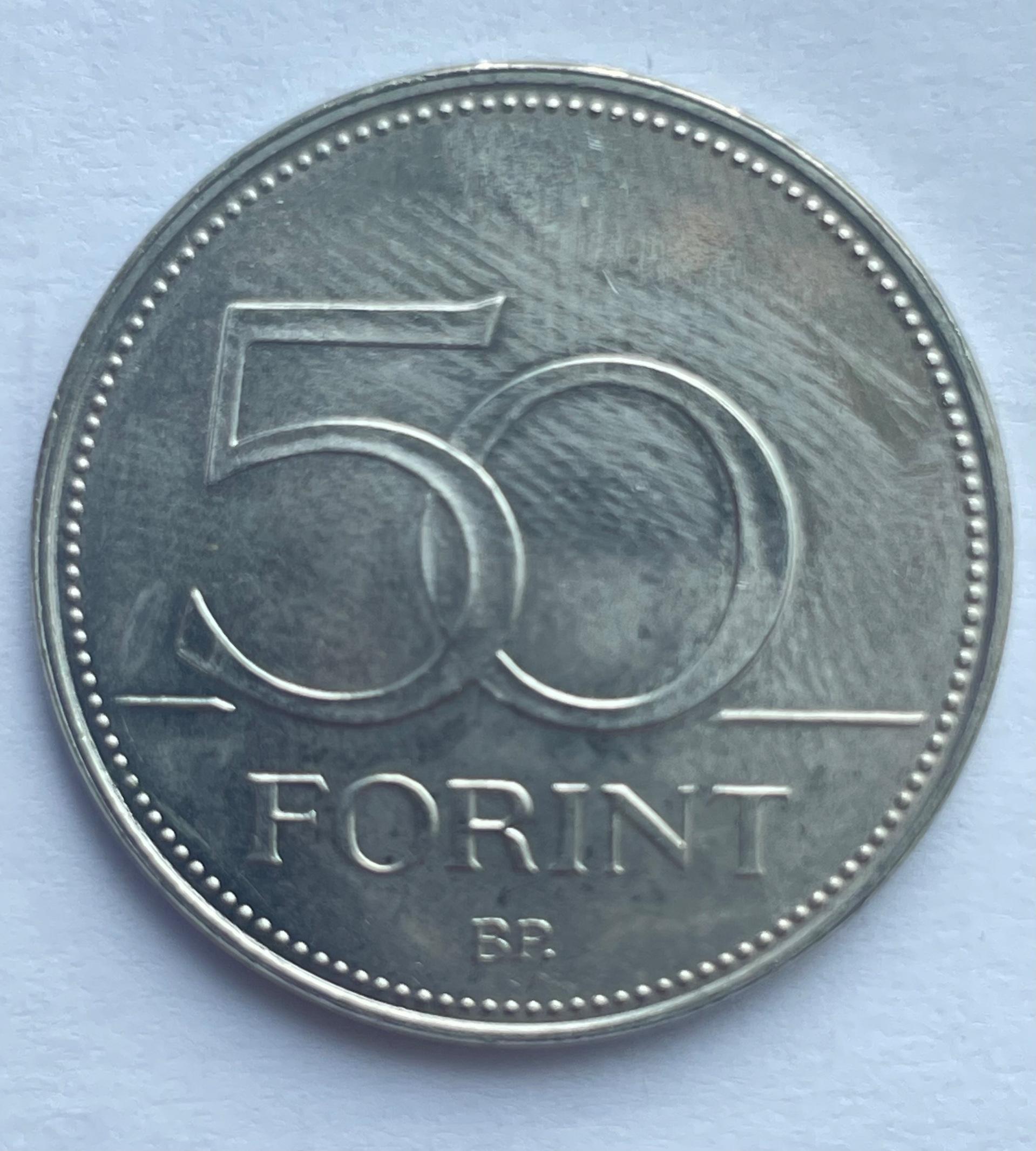 Vengrija 50 forintų 2018 proginė 