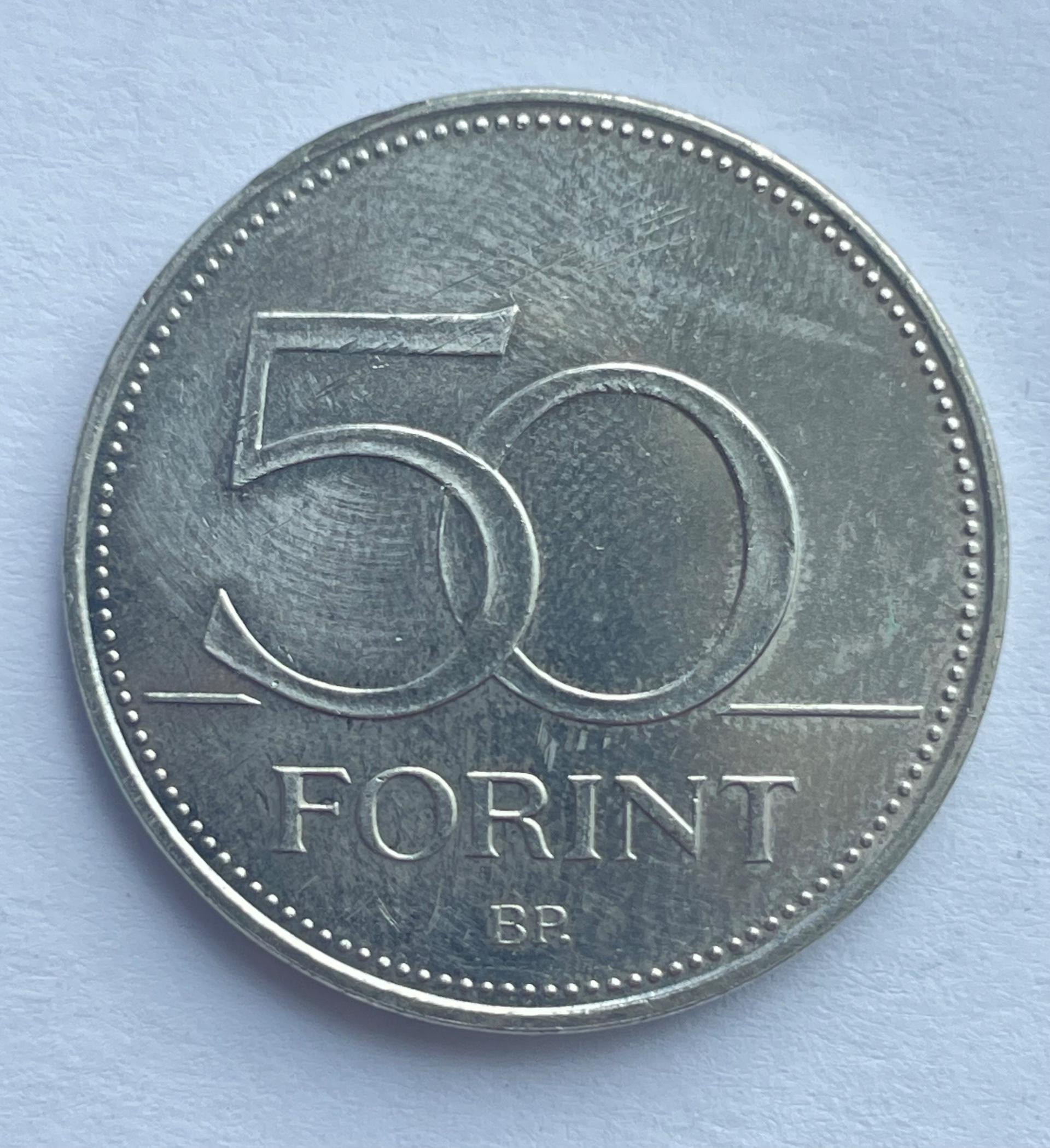 Vengrija 50 forintų 2018 proginė 