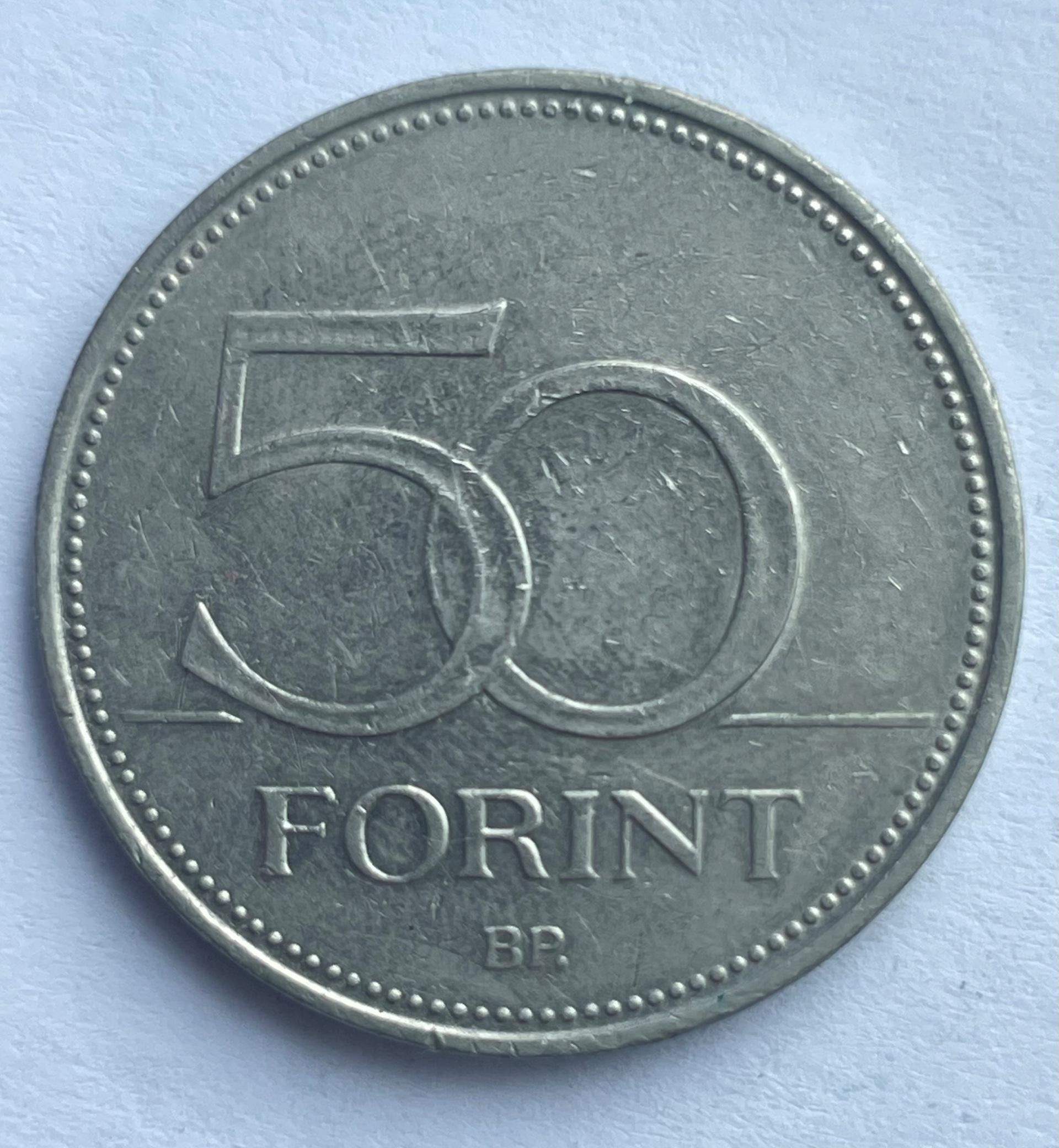 Vengrija 50 forintų 2015 proginė 