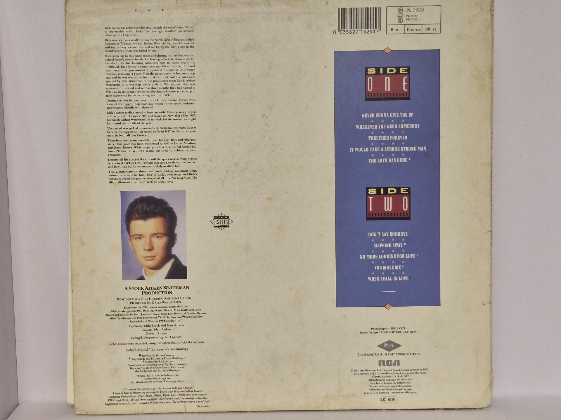 Lp Rick Astley – Whenever You Need Somebody