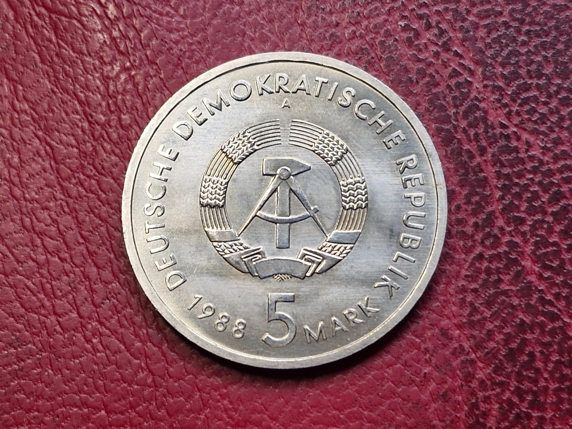 Vokietija - VDR 5 markės, 1988 KM# 121 Rostok