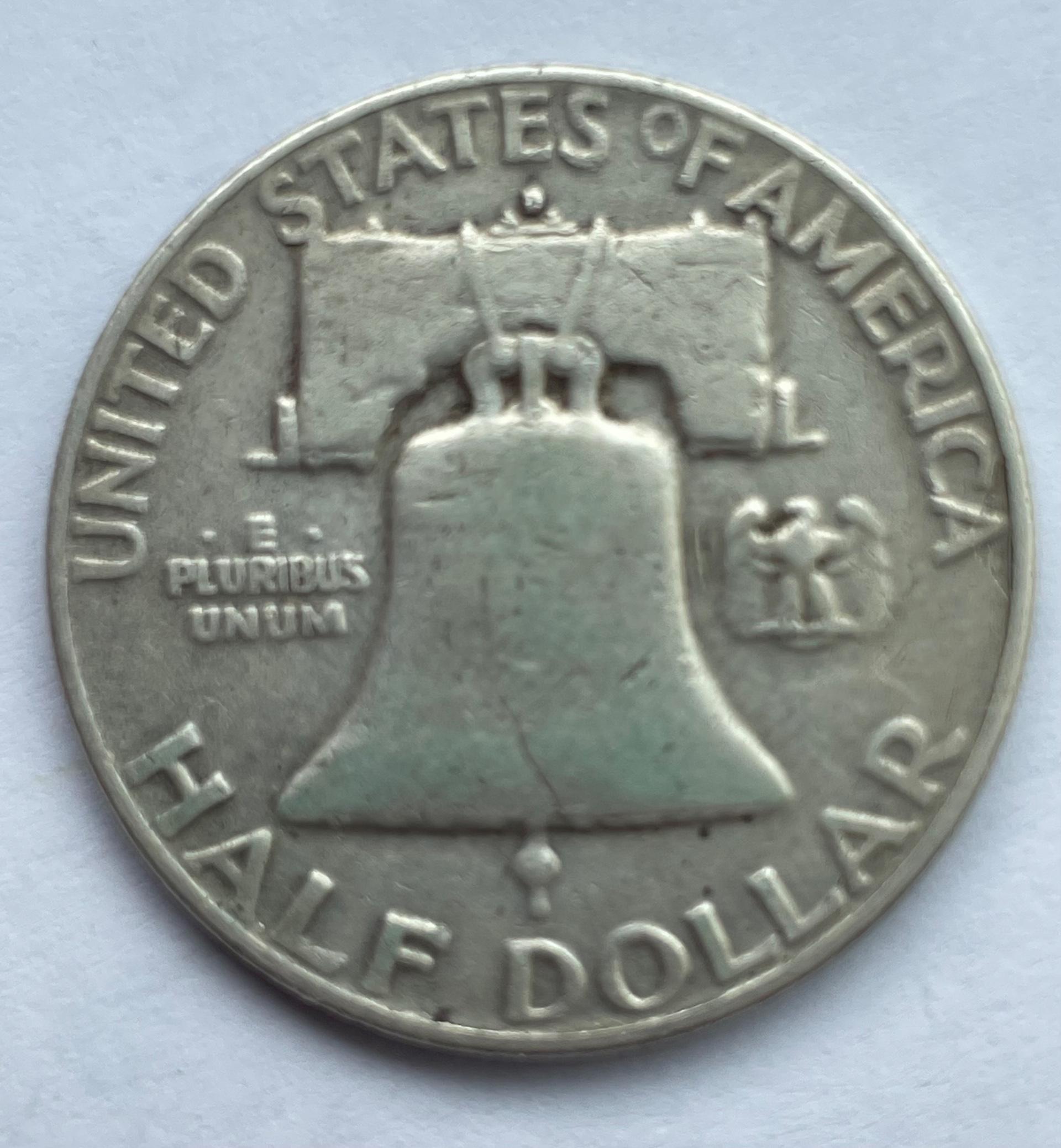 JAV 1/2 dolerio 1954 sidabras