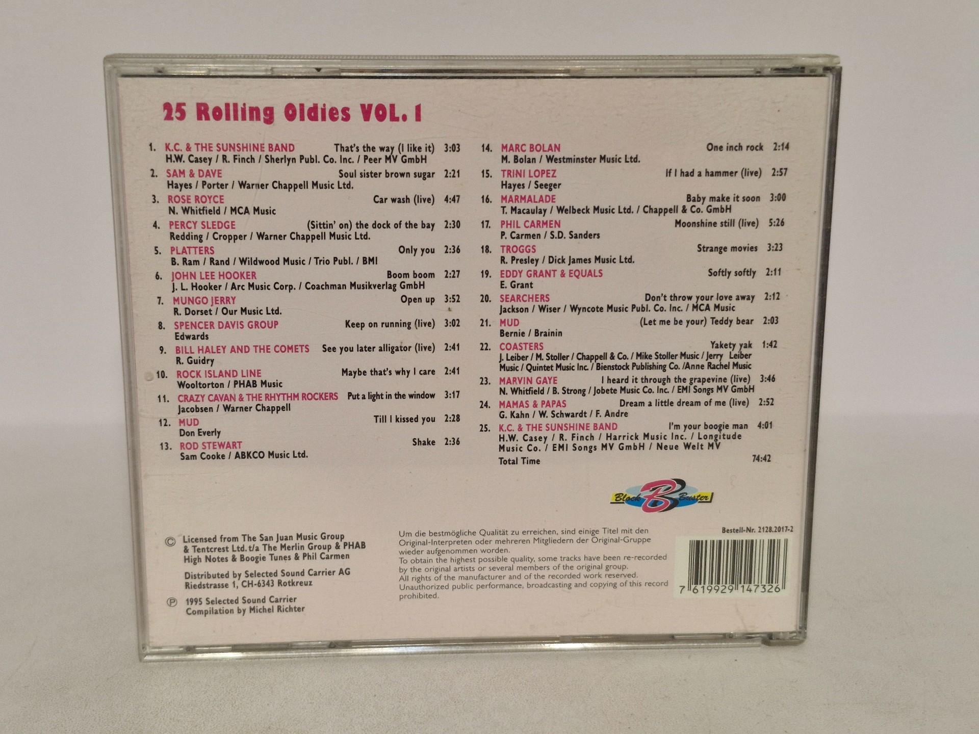 Audio CD Various – 25 Rolling Oldies Vol. 1