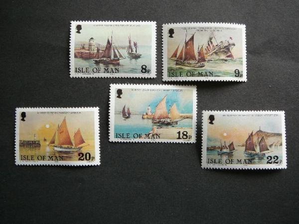 Isle of Man(UK) 1980 Burlaiviai Laivai svarus #