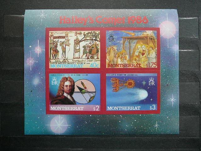 Montserrat 1986 Kosmosas Kometa Halley MNH #1