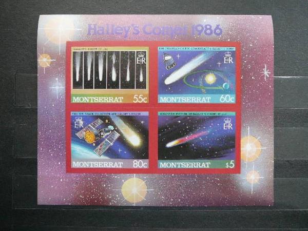Montserrat 1986 Kosmosas Kometa Halley MNH #2