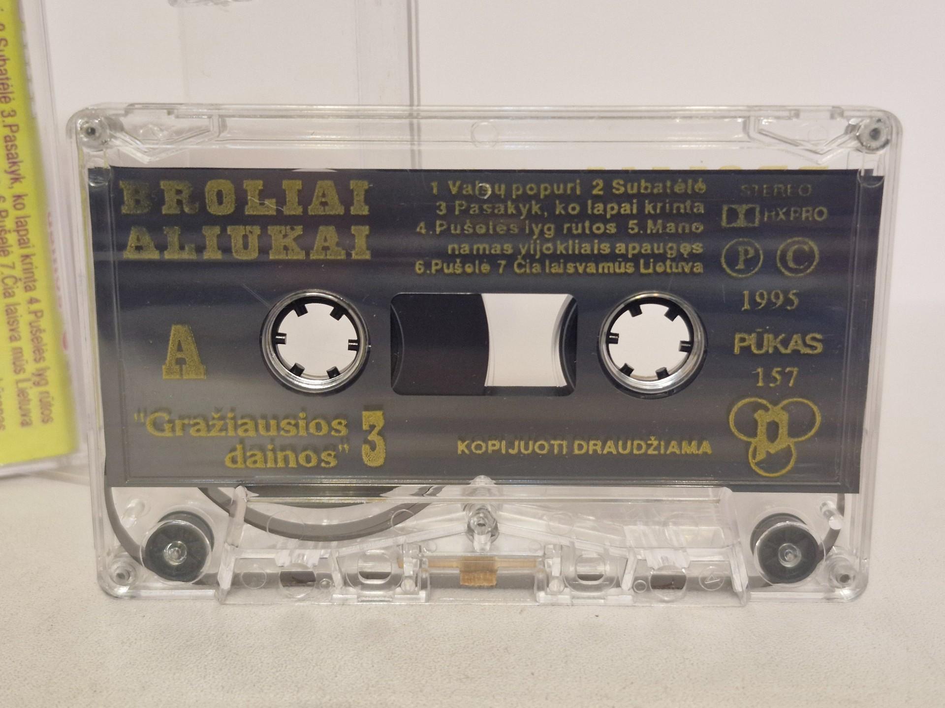 Audio kasetė Broliai Aliukai –Gražiausios Dainos 3