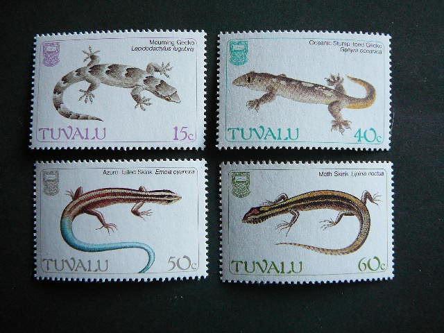 Tuvalu 1986 Reptilijos svarus #