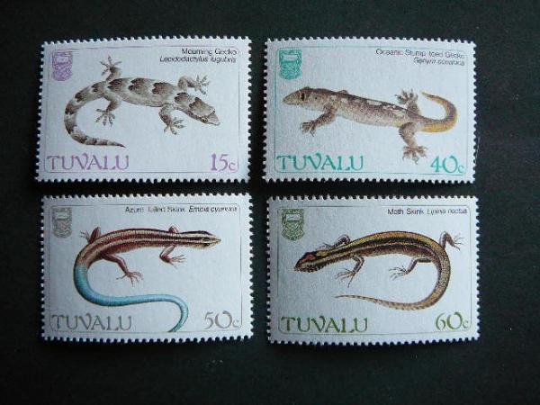 Tuvalu 1986 Reptilijos svarus #