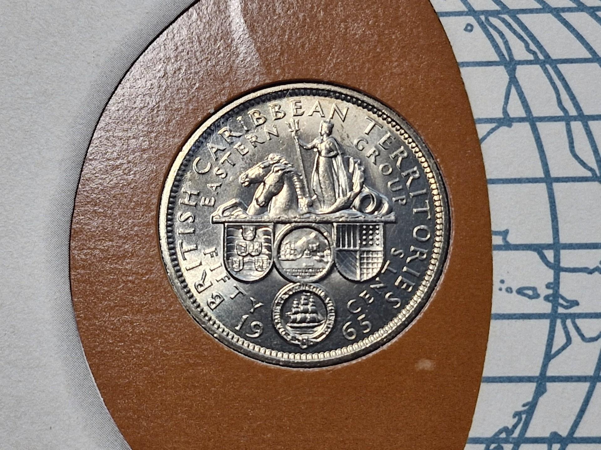 Rytų Karibų valstybės 50 centų, 1965 KM# 7 Numiz.v