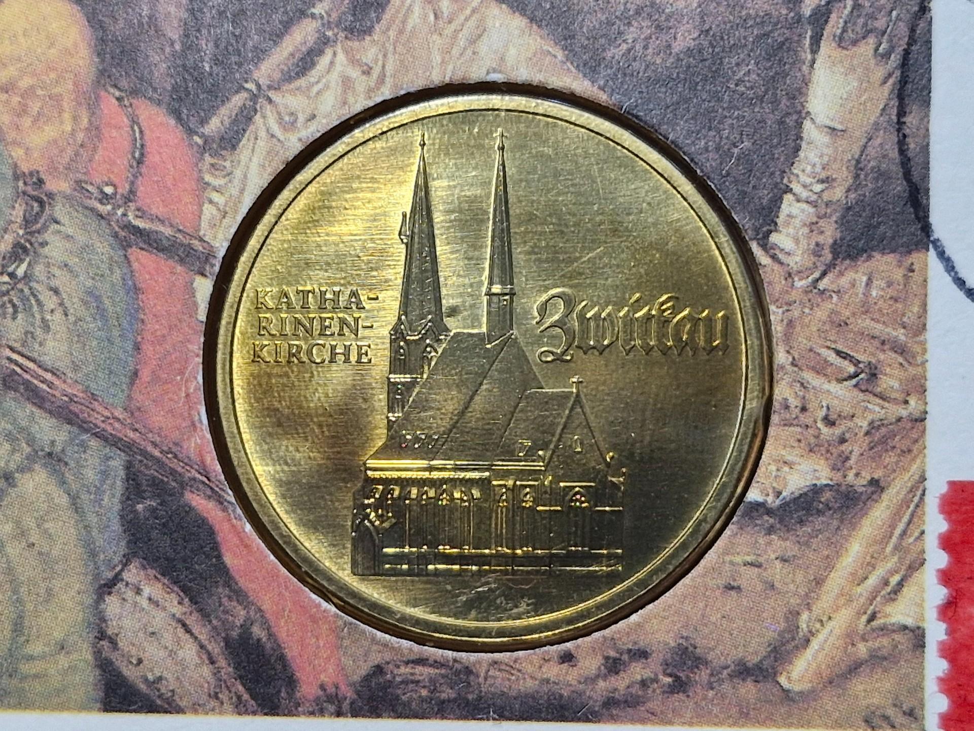 Vokietija - VDR 5 markės, 1989 KM# 129 Numiz. voke