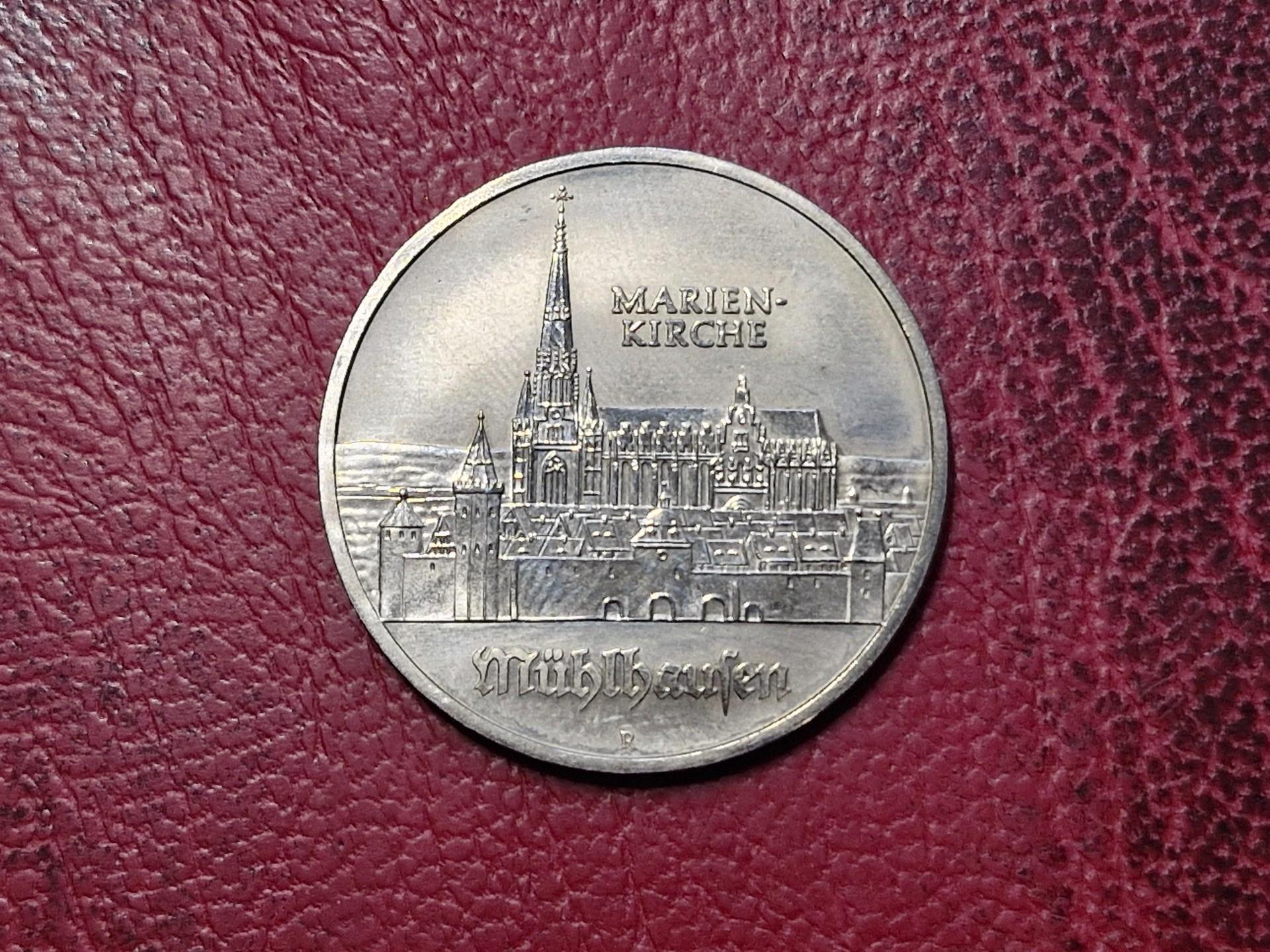 Vokietija - VDR 5 markės, 1989 KM# 130 Marijos baž