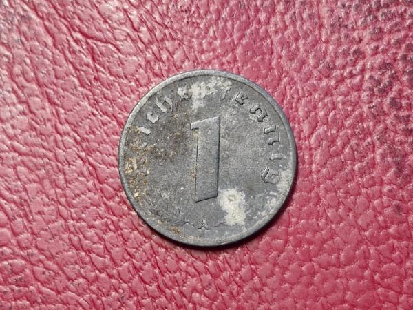 Trečiasis Reichas 1 reichspfenigas, 1945A KM# 97