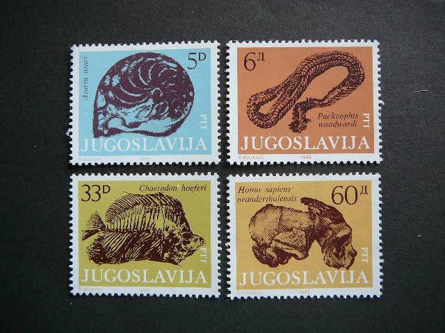 Jugoslavija 1985 Fosilijos svarus