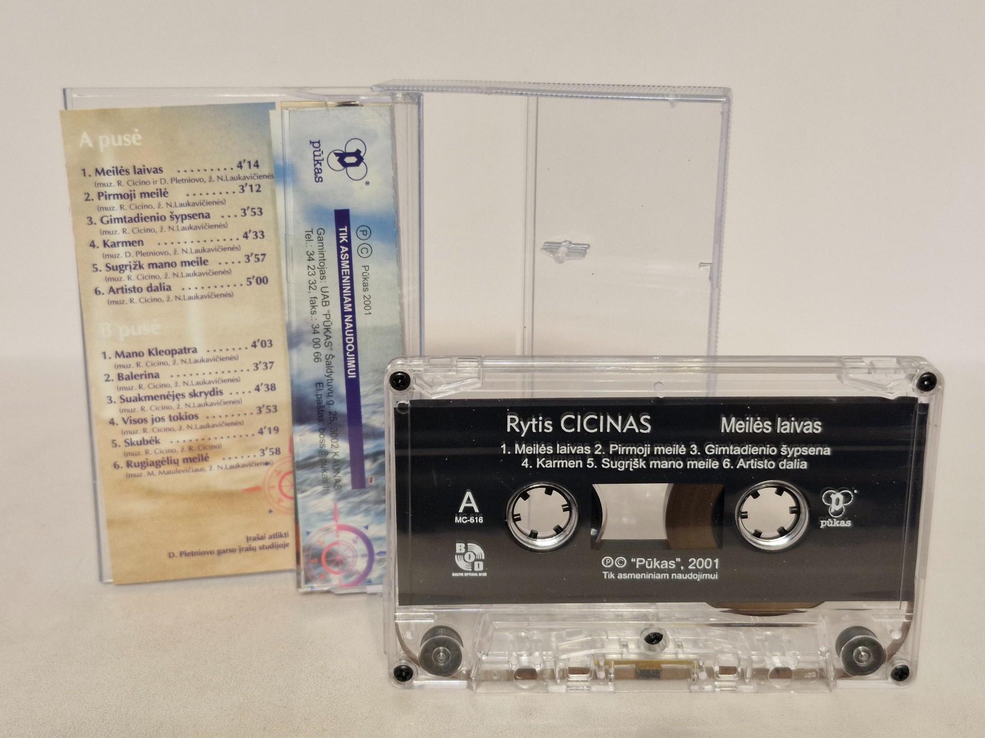 Audio kasetė Rytis Cicinas – Meilės Laivas