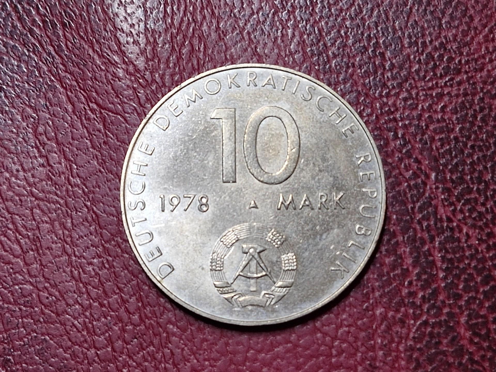 Vokietija - VDR 10 markių, 1978 KM# 70 SSRS ir VDR