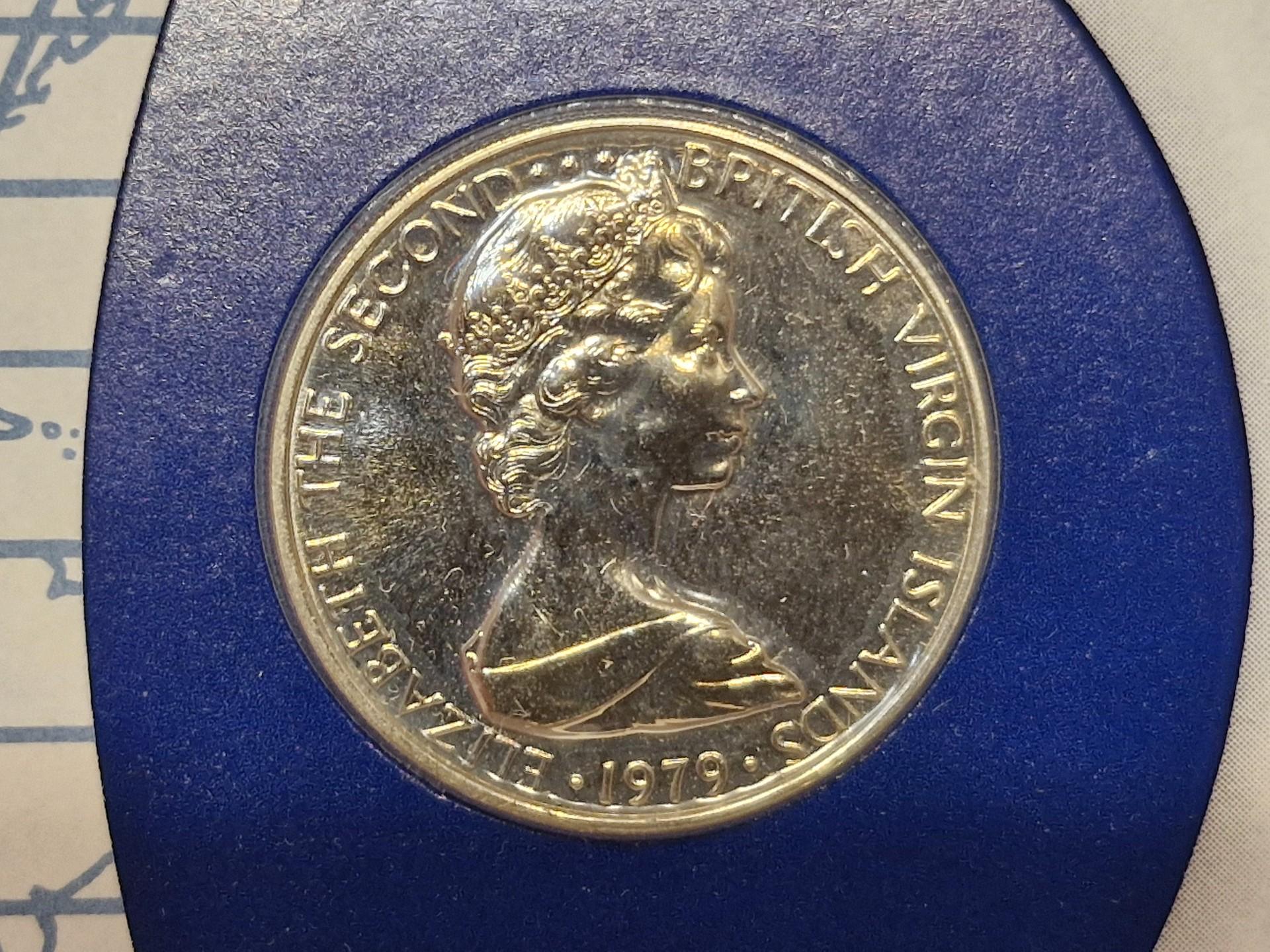 Britų Mergelės salos 25 centai, 1979 KM# 4 Num.vok