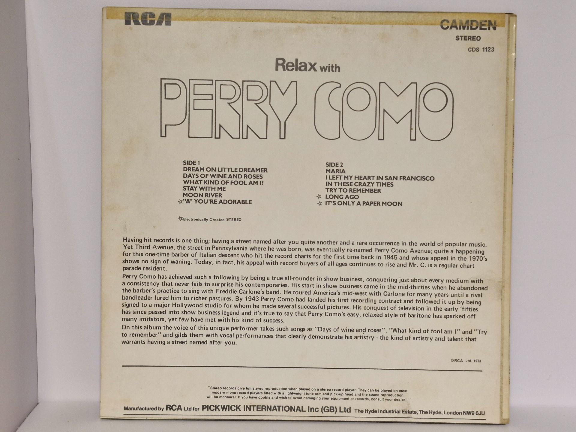 Lp Perry Como – Relax With Perry Como