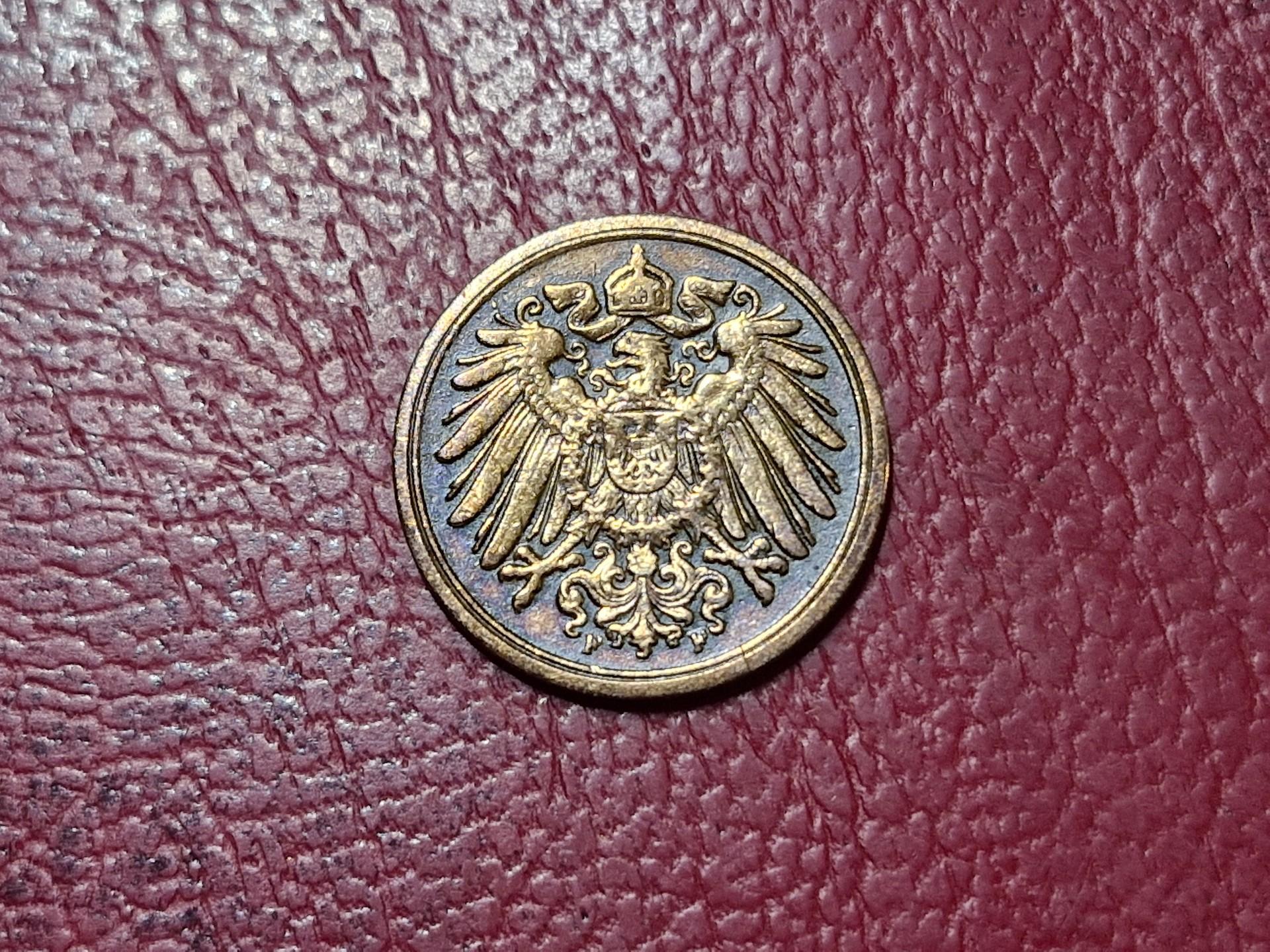 Vokietija 1 pfenigas, 1892F KM# 10