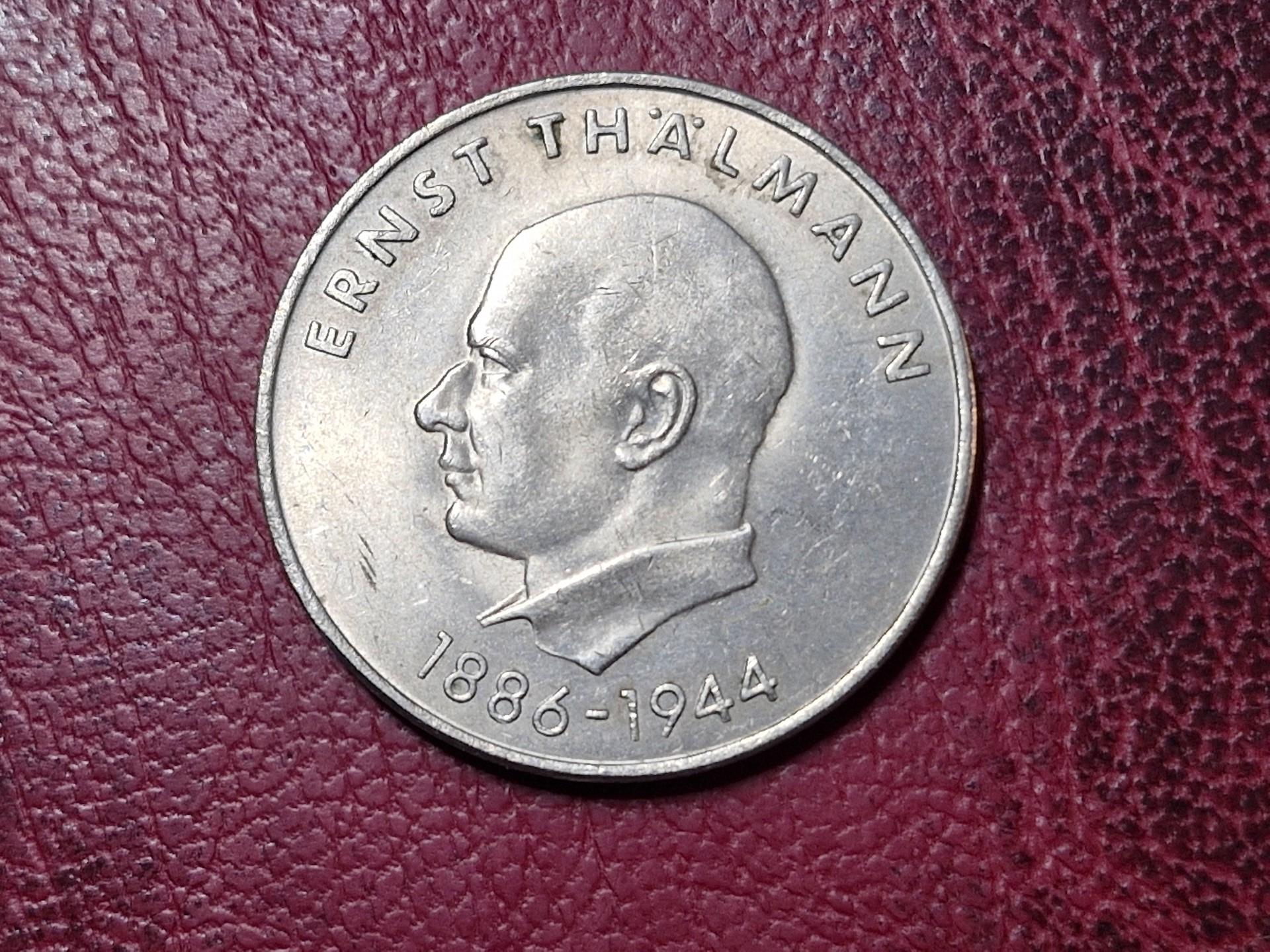 Vokietija - VDR 20 markių, 1971 KM# 34 Tėlmano 85