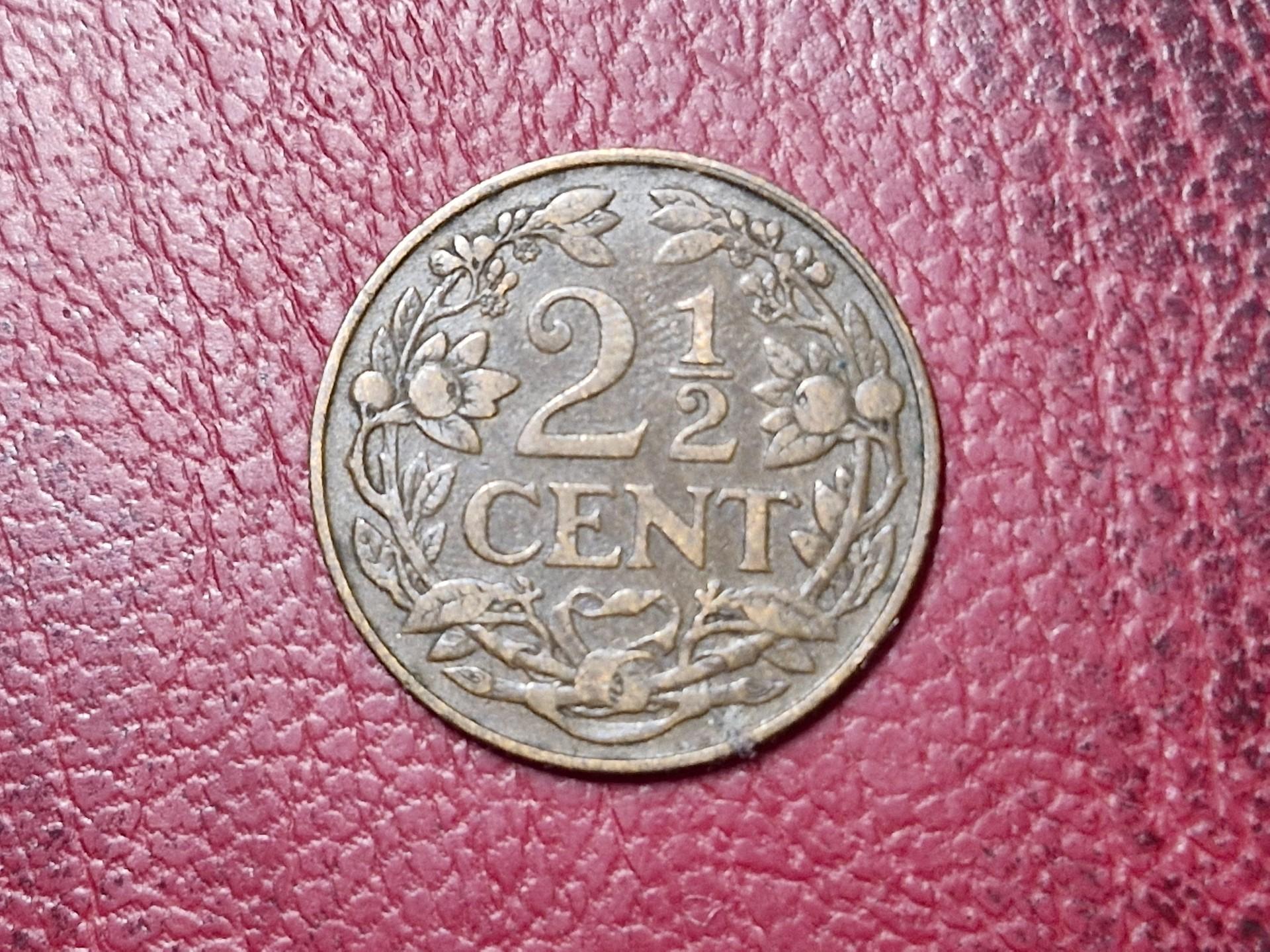 Nyderlandai 2½ cento, 1916 KM# 150