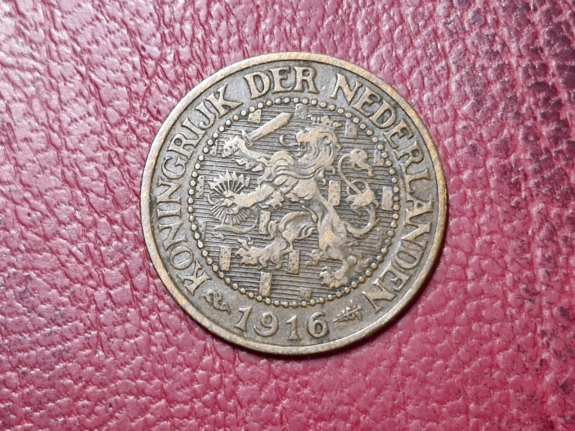 Nyderlandai 2½ cento, 1916 KM# 150