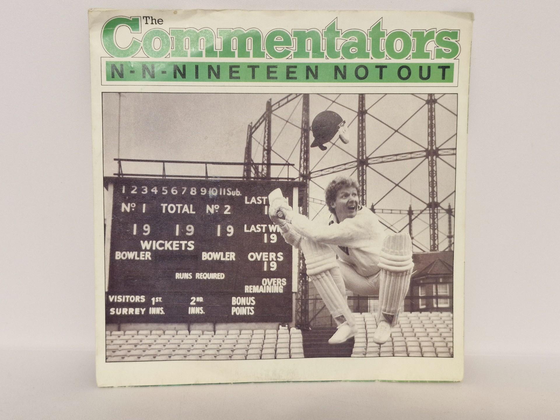 Lp The Commentators – N-n-nineteen Not Out