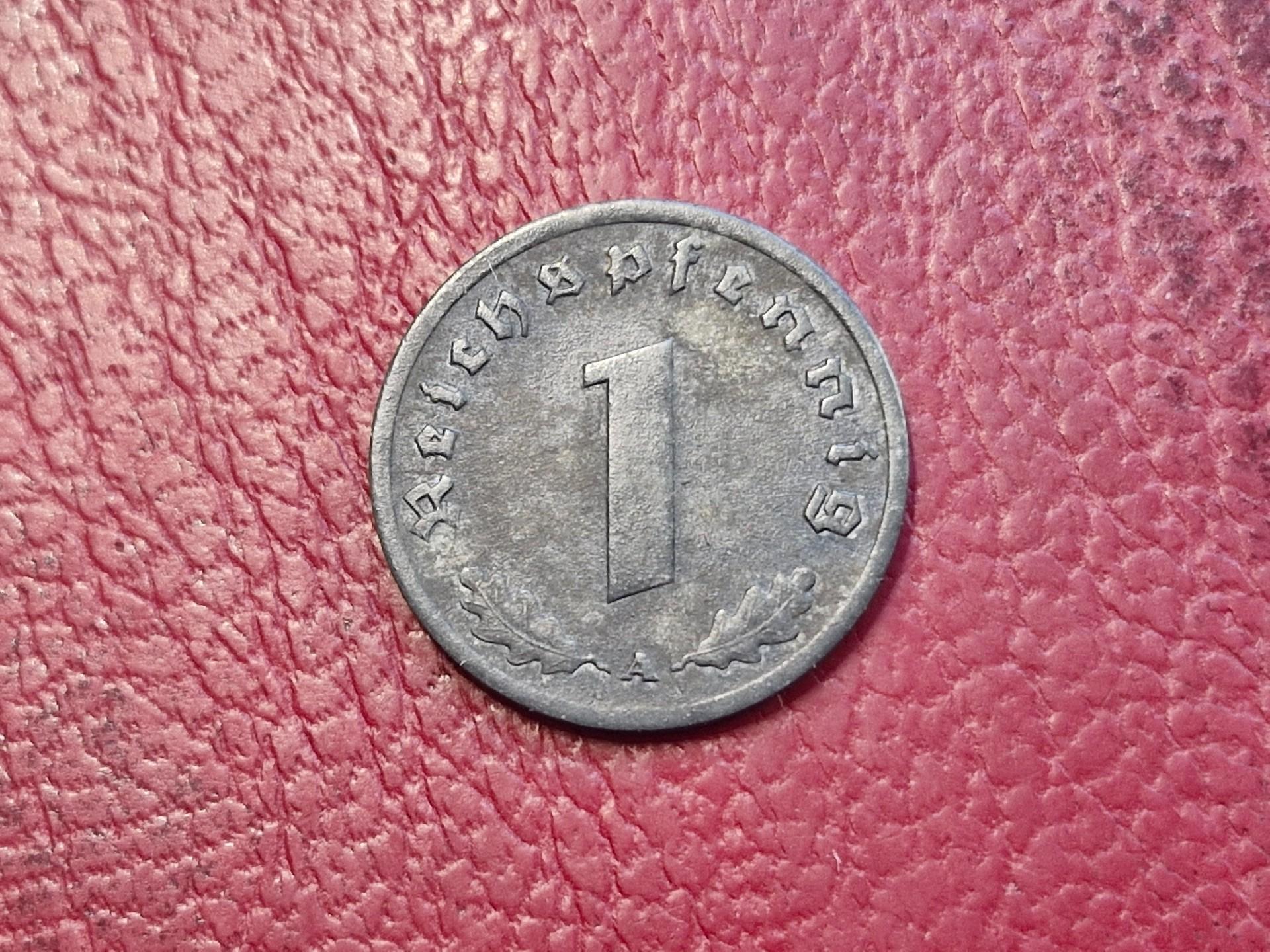 Trečiasis Reichas 1 reichspfenigas, 1945A KM# 97