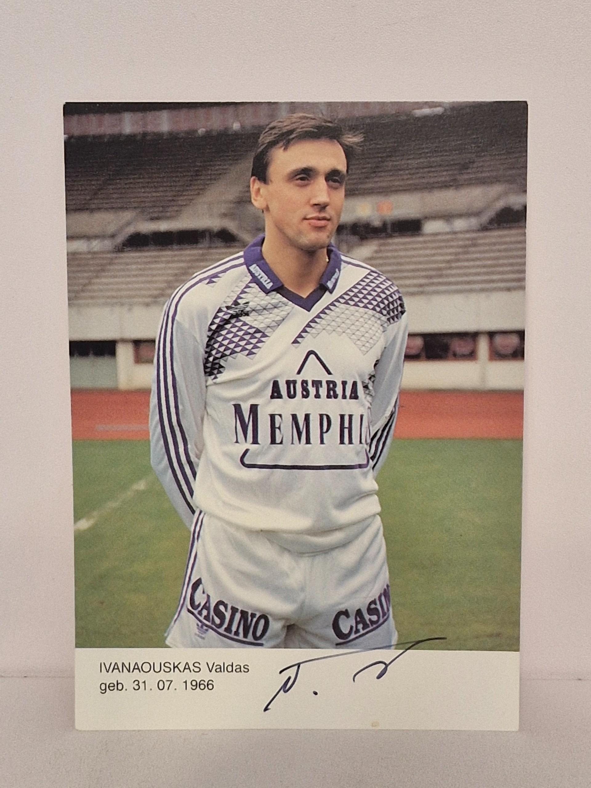 Kolekcinė foto atvirutė V. Ivanauskas futbolas