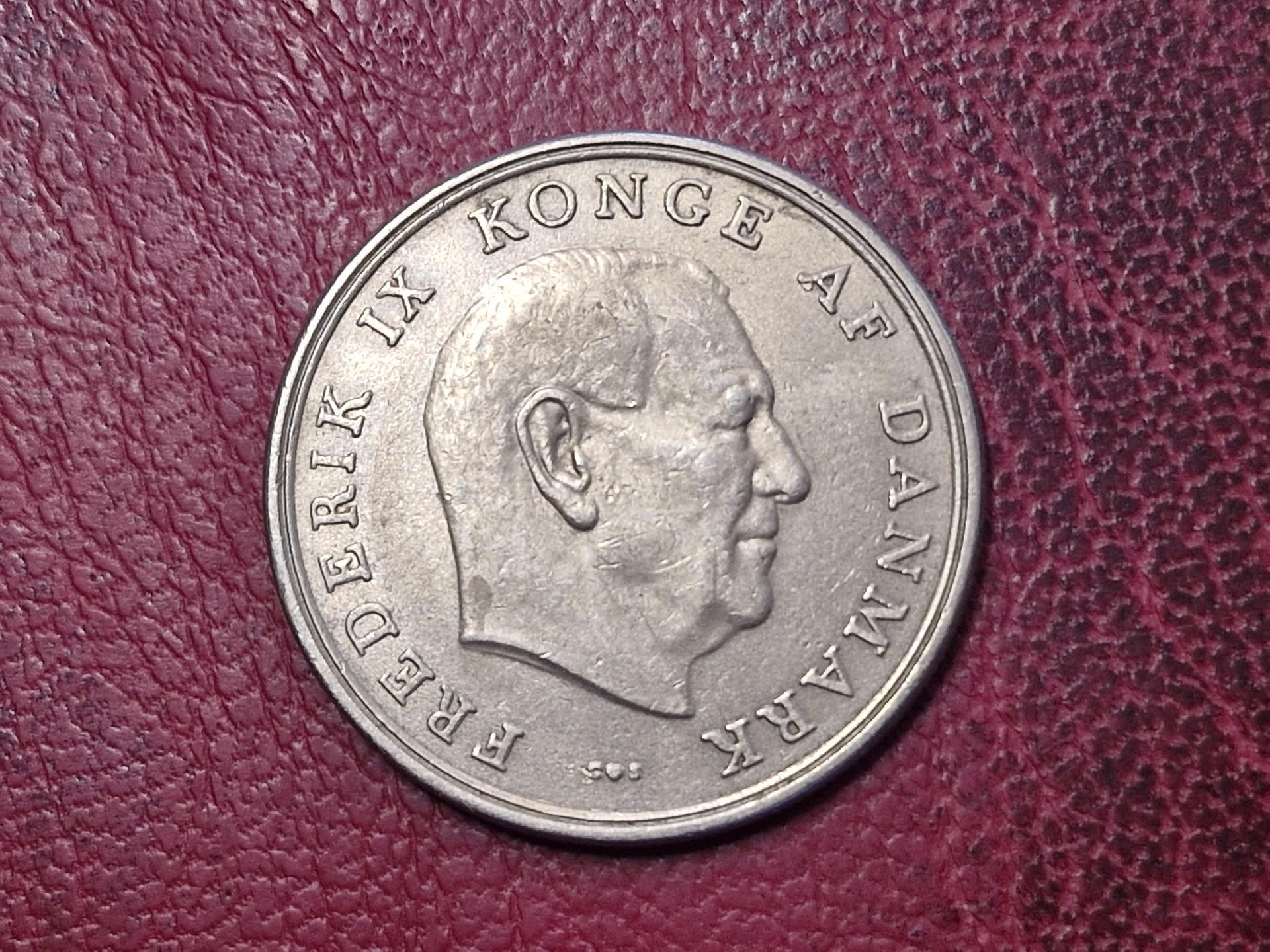 Danija 5 kronos, 1966 KM# 853
