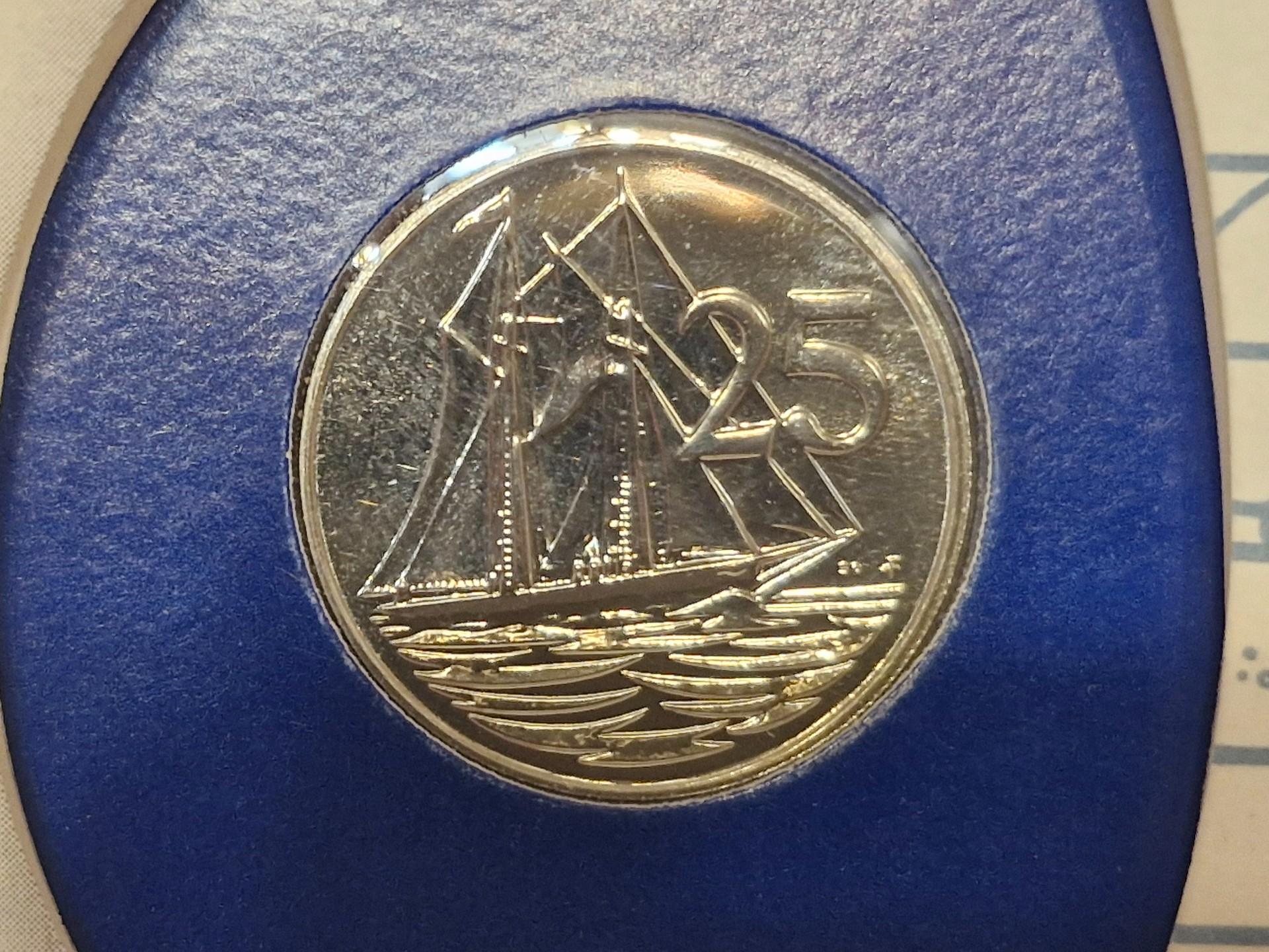 Kaimanų salos 25 centai, 1980 KM# 4 Numizmat. voke