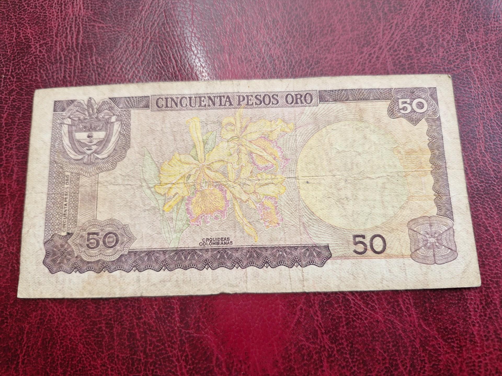 50 Pesos Oro 1981.08.07 Kolumbija P-422a.2