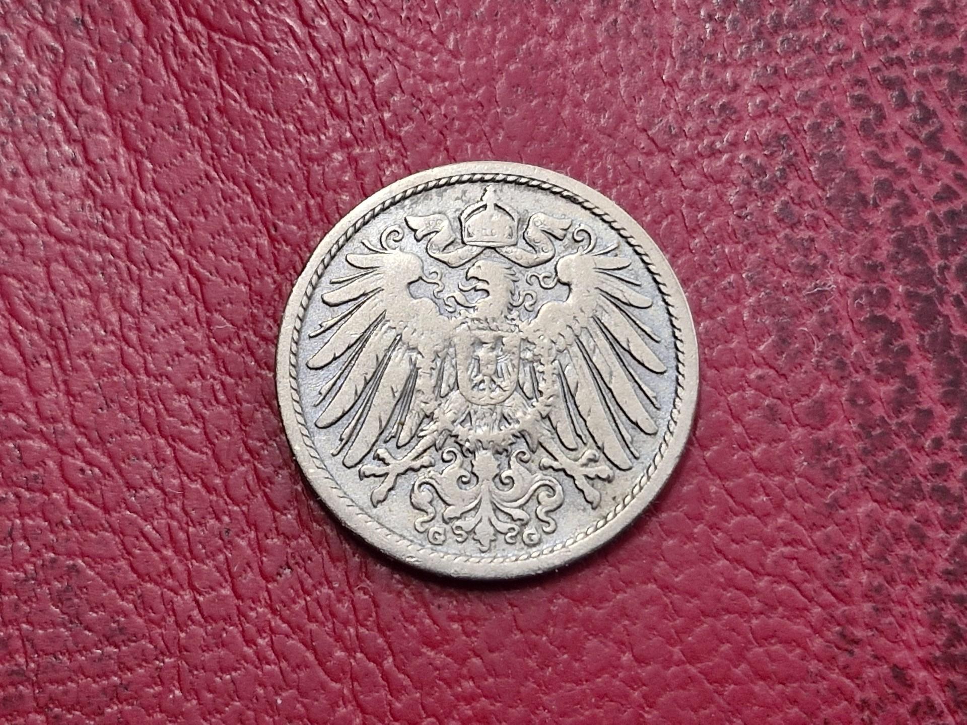 Vokietija 10 pfenigų, 1901G KM# 12