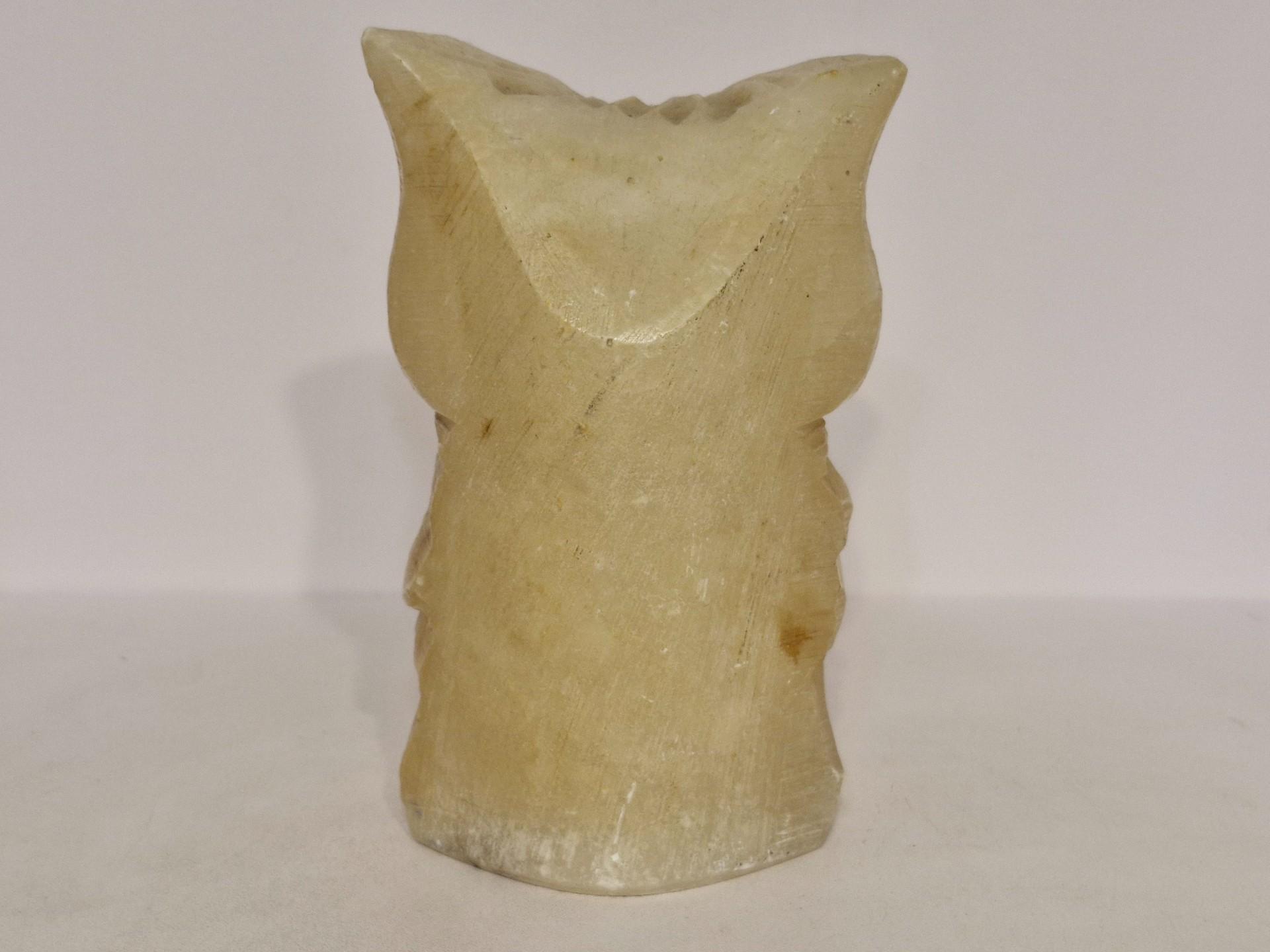 Skulptūra iš akmens pelėda ~ 15,5cm