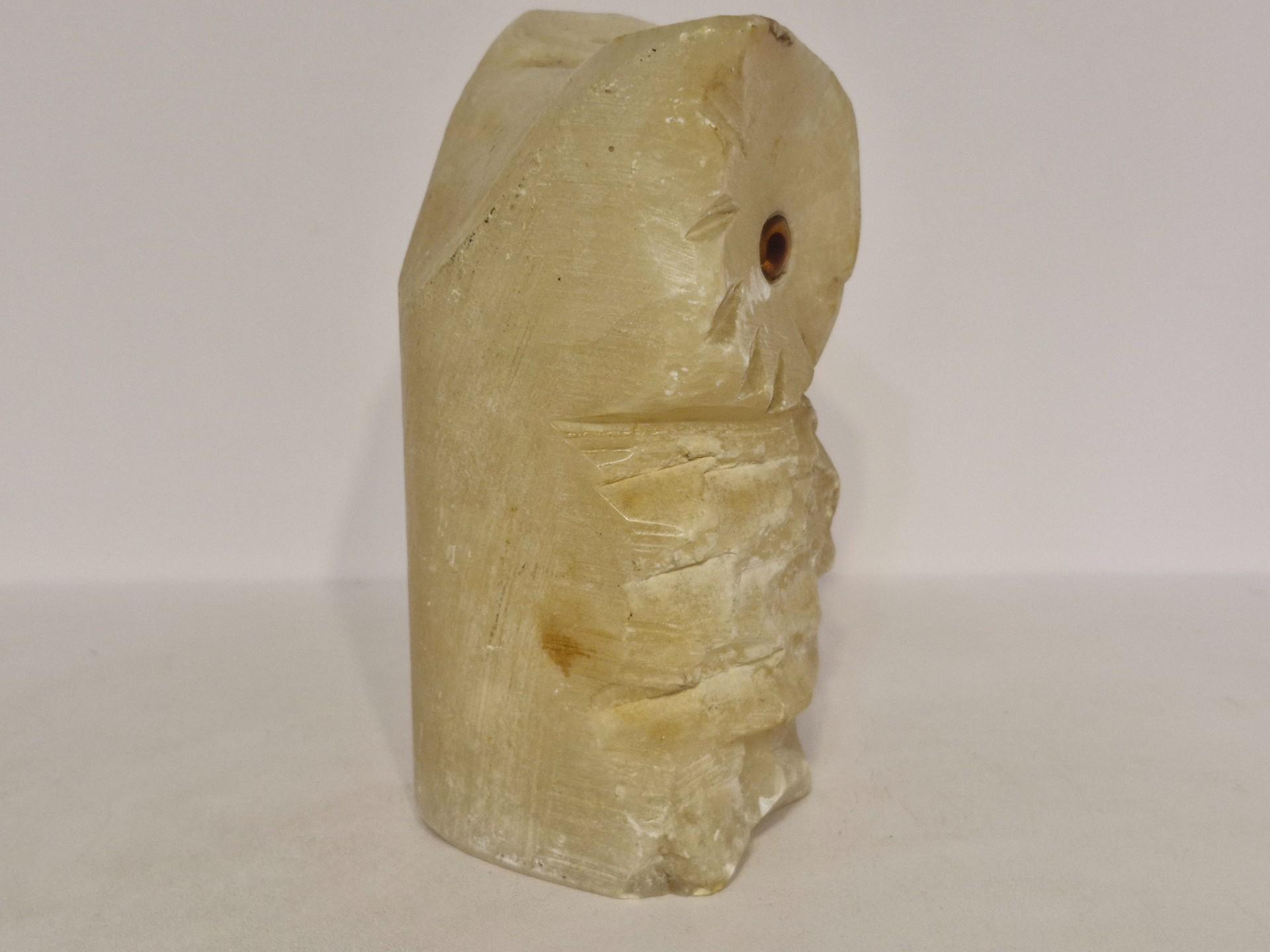 Skulptūra iš akmens pelėda ~ 15,5cm