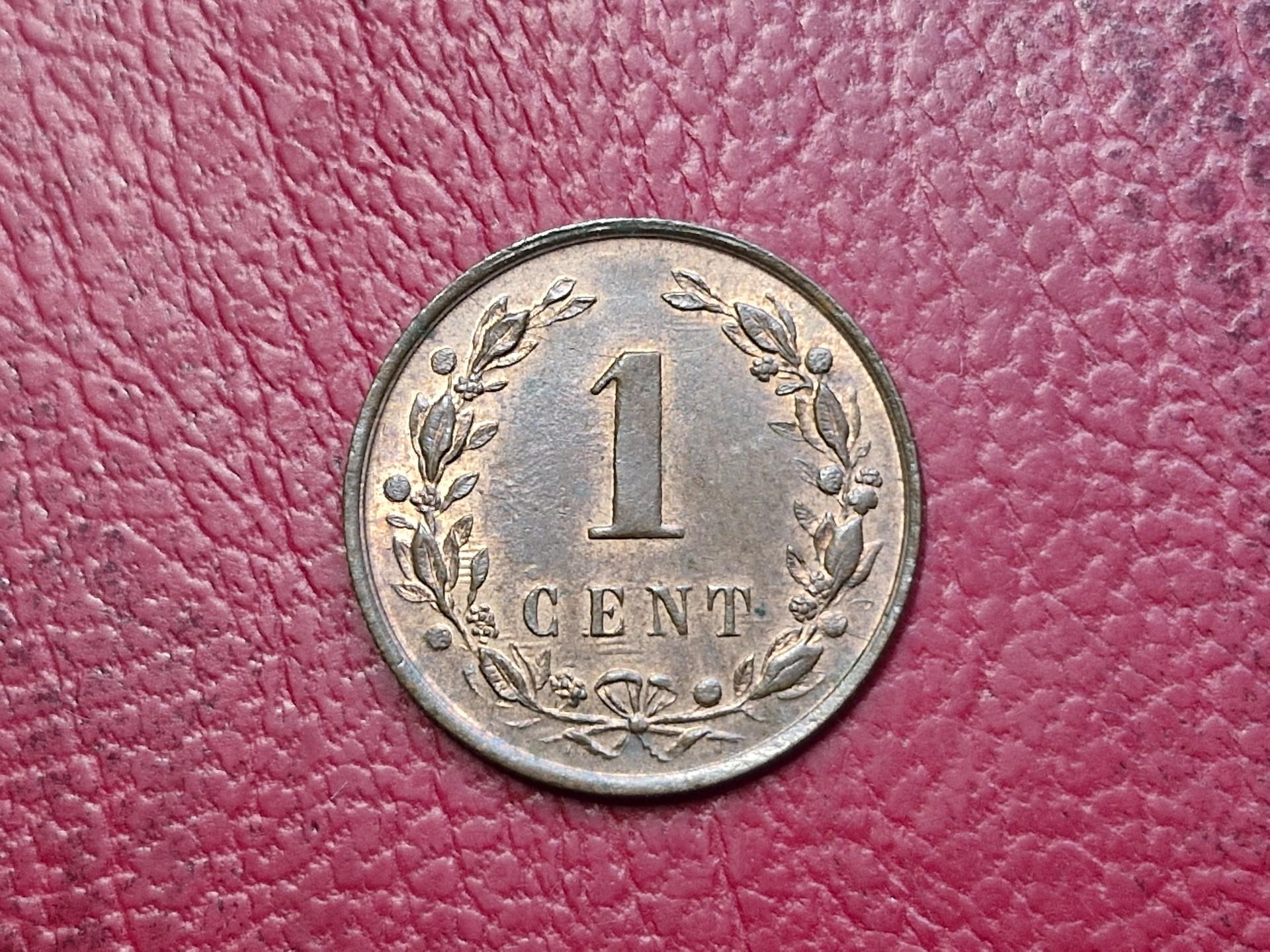 Nyderlandai 1 centas, 1900 KM# 107