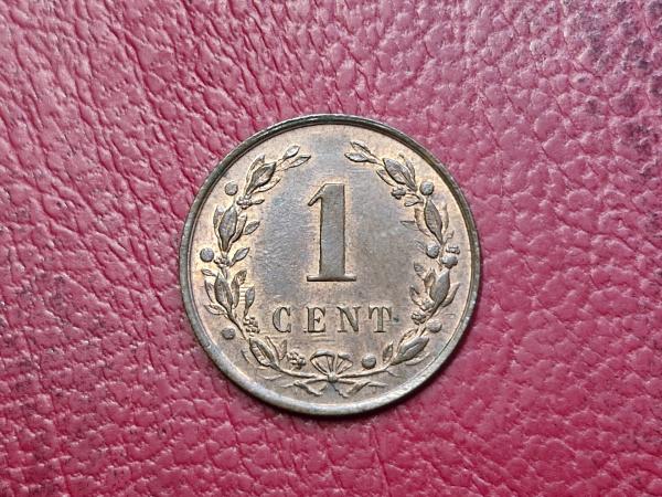 Nyderlandai 1 centas, 1900 KM# 107
