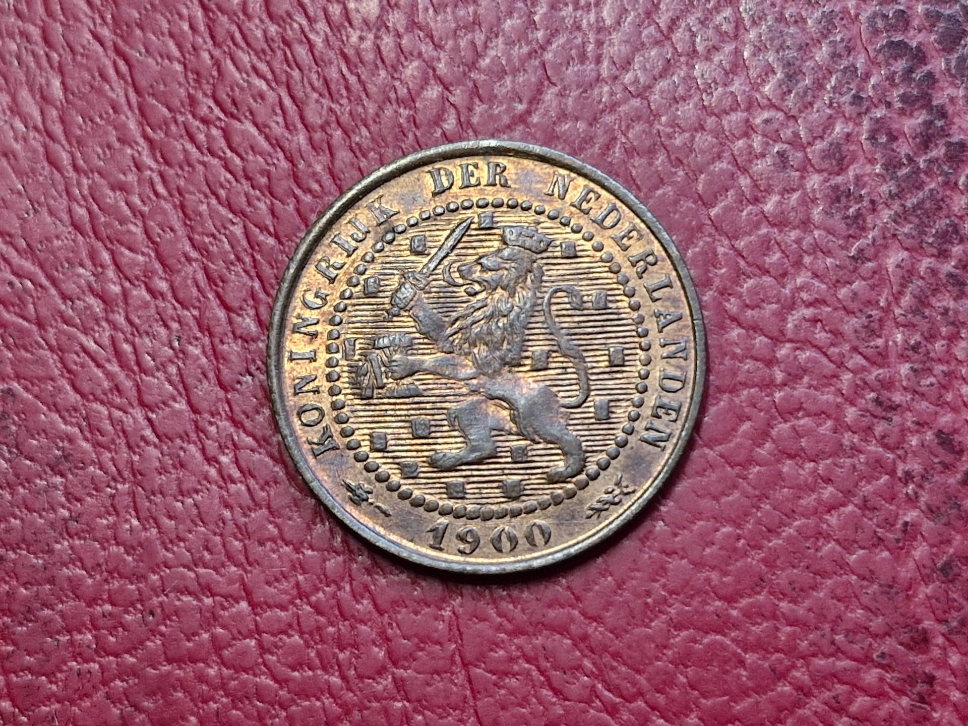 Nyderlandai 1 centas, 1900 KM# 107