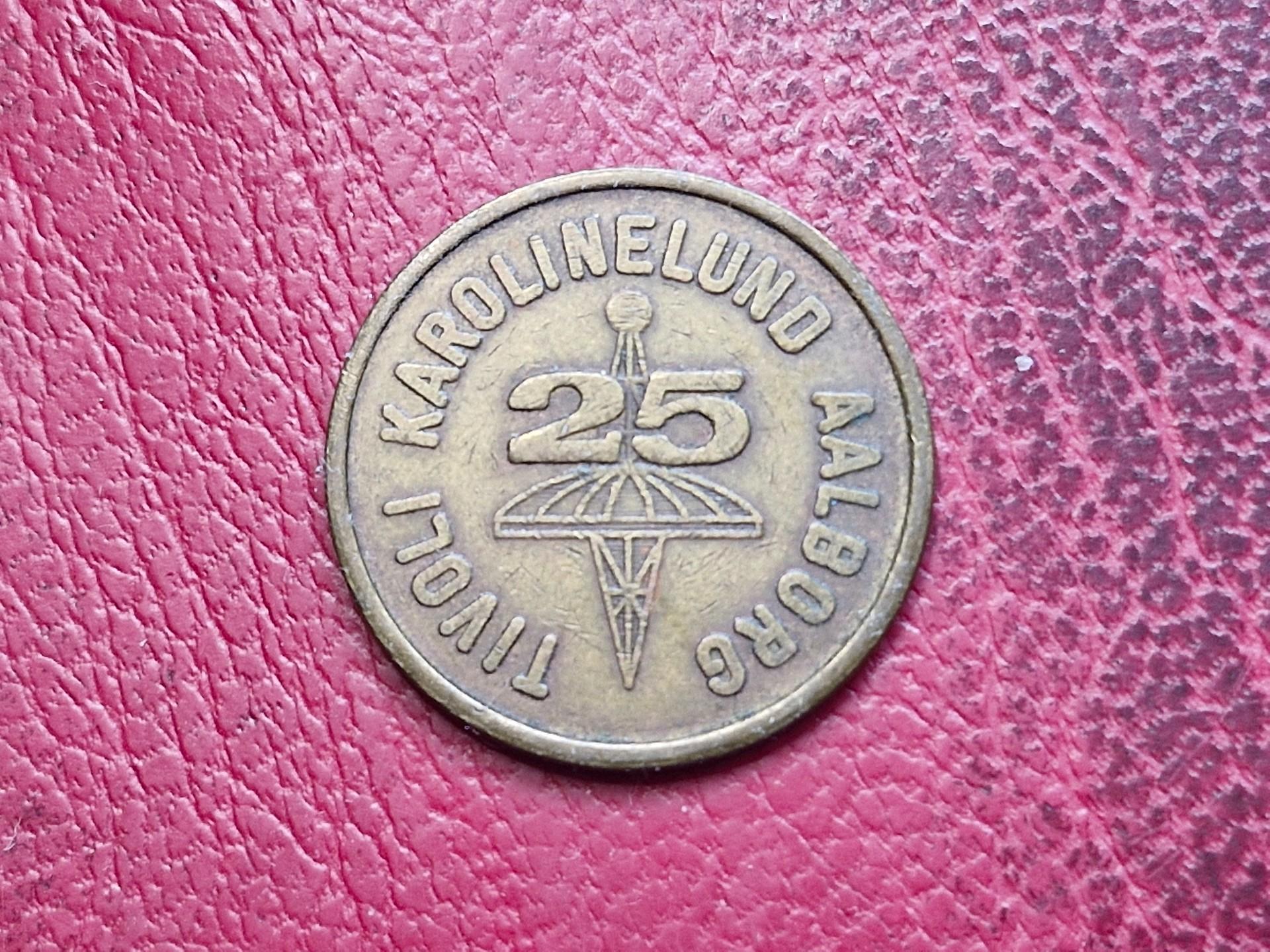 Tivoli Karolinelund Aalborg žetonas 25 Danija