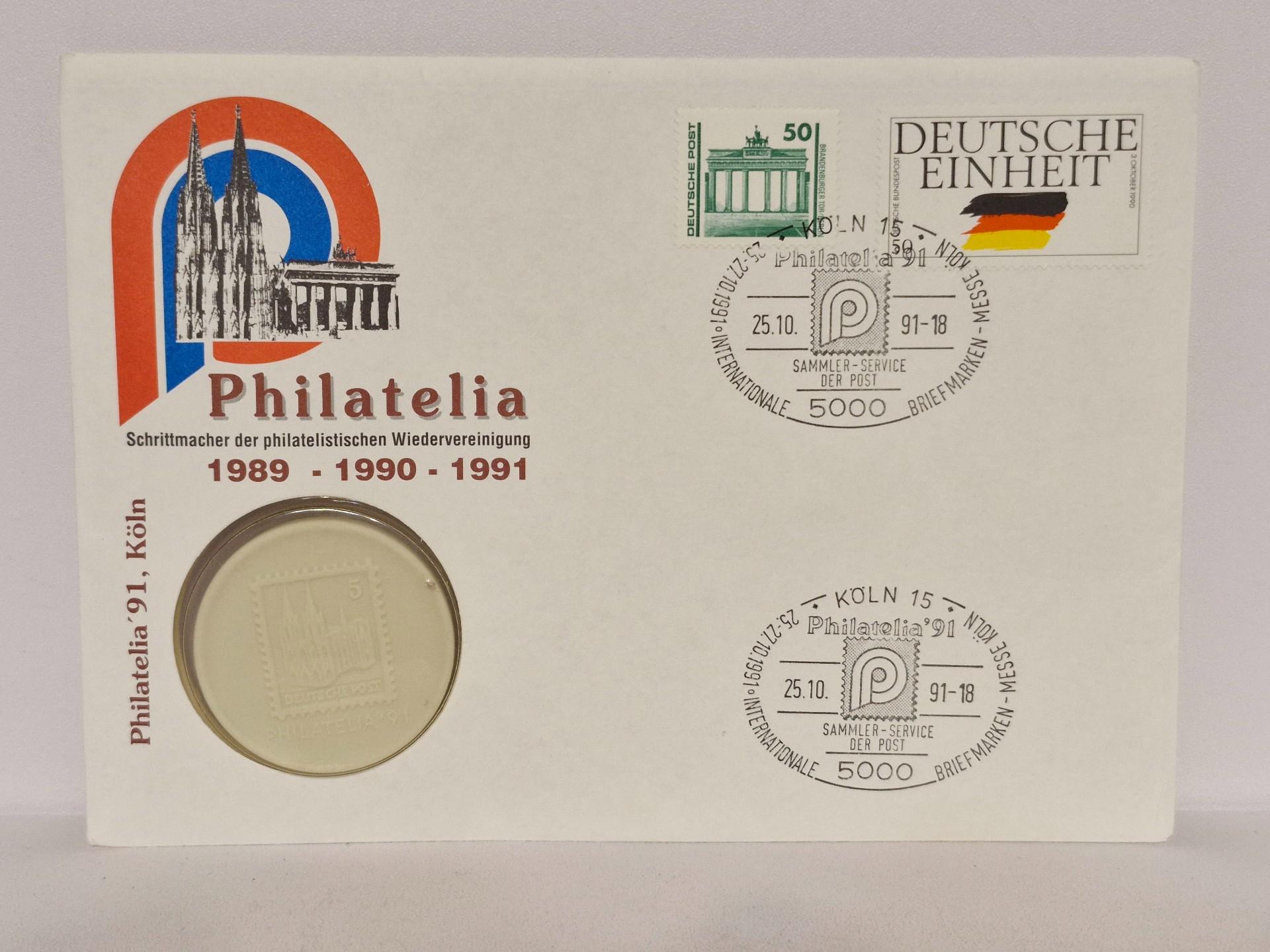 Medalis - Philatelia '91 Vokietija Numizmat. voke