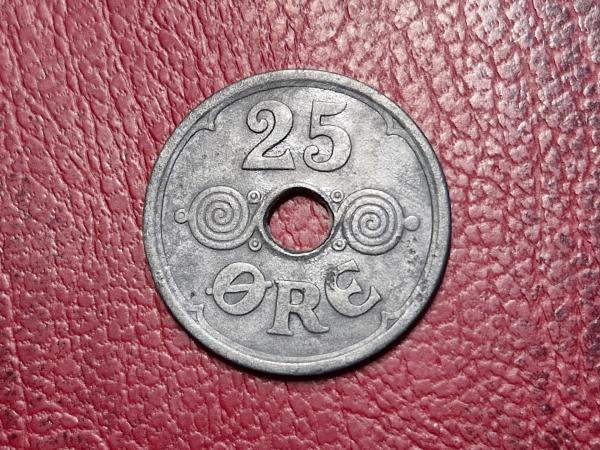 Danija 25 erės, 1942 KM# 823a