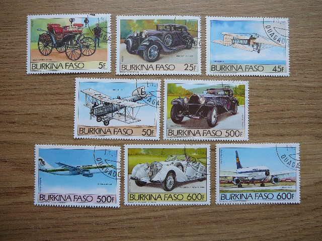 Burkina Faso 1985 Automobiliai Lektuvai antsp. #1